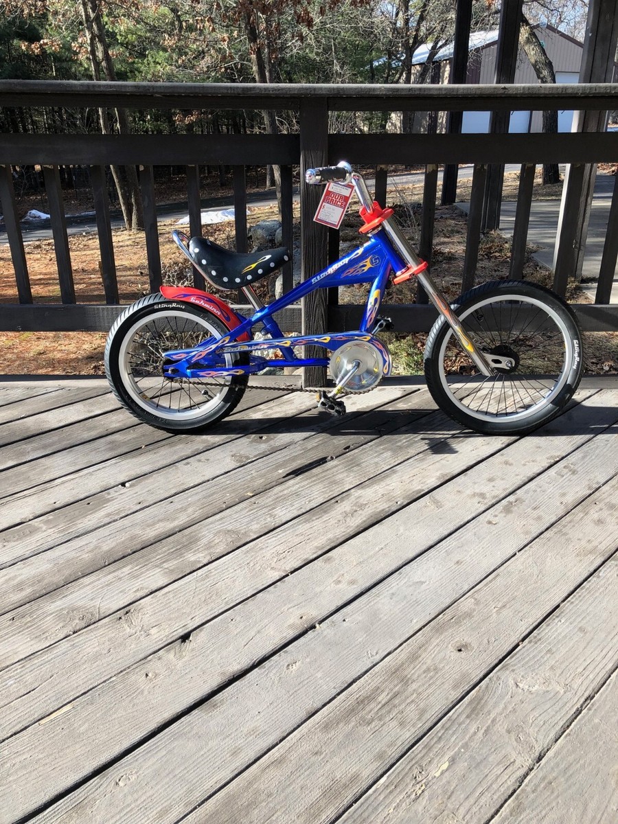 Schwinn CHOPPER JR.Bicycle Blue,Red ,Chrome | eBay
