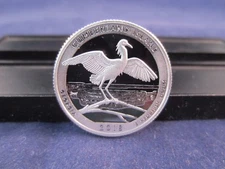 2018-S Silver Quarter CUMBERLAND ISLAND GA Deep Cameo Mirror Proof IN STOCK