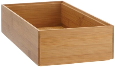 Ordnungsbox Aufbewahrungsbox Organizer Kiste Holz offen stapelbar ✓30x15x7cm