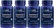 GAMMA E MIXED TOCOPHEROLS  TOCOTRIENOLS 4 BOTTLES 240 Softgels LIFE EXTENSION