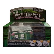 Irish Turf Peat Incense Ceramic Post Office An Post Burner Set St Patrick's Gift