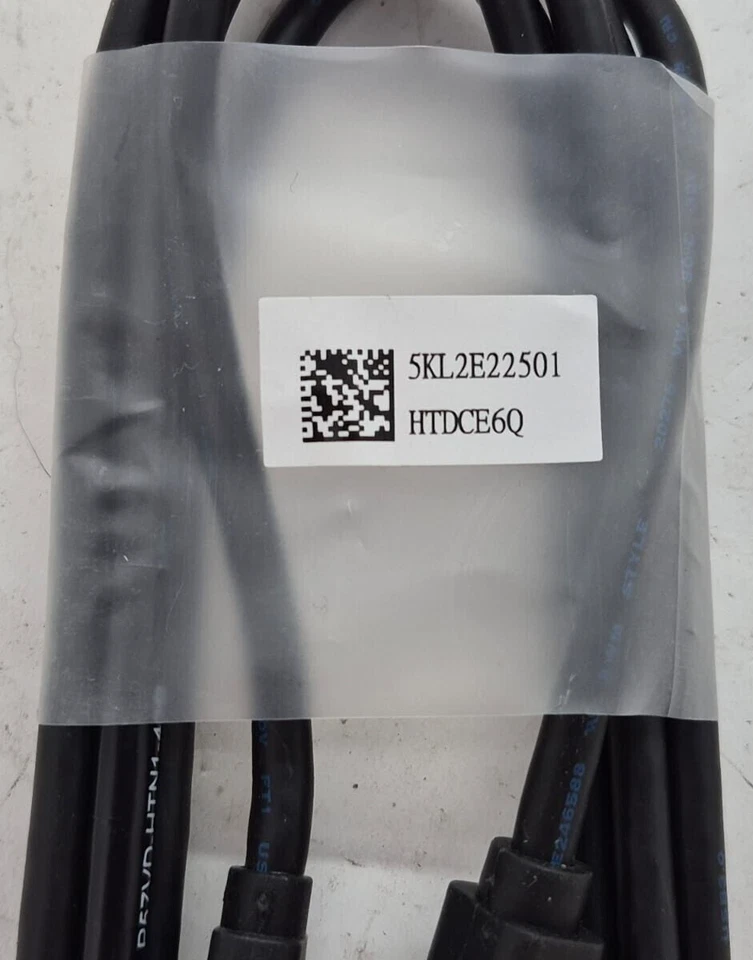 Lote de 6 cables Dell 6 pies USB 3.0 tipo A a B macho 5KL2E22501 negros Foto 3 de 4