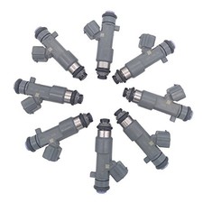 8pcs Set Fuel Injectors 12 Holes Replacement for Armada Titan VK56DE 5.6L-V8