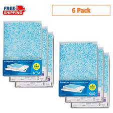6 Pack, PetSafe ScoopFree Crystal Litter Disposable Refill Tray Leak Proof Fresh