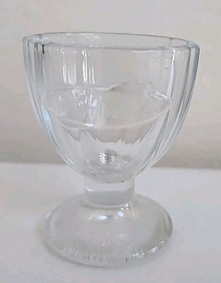 ED DEBEVIC Worlds Smallest Ice Cream Sundae Dish Shot Glass Vintage 2 oz