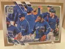 2021 Topps - Toronto Blue Jays #438 Gold Limited  1207/2021 Vlad Jr Bo Biggio