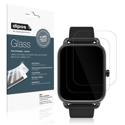 2x Schutzfolie für Haylou RS4 - Anti-Shock 9H Folie dipos Glass Kunststoffglas