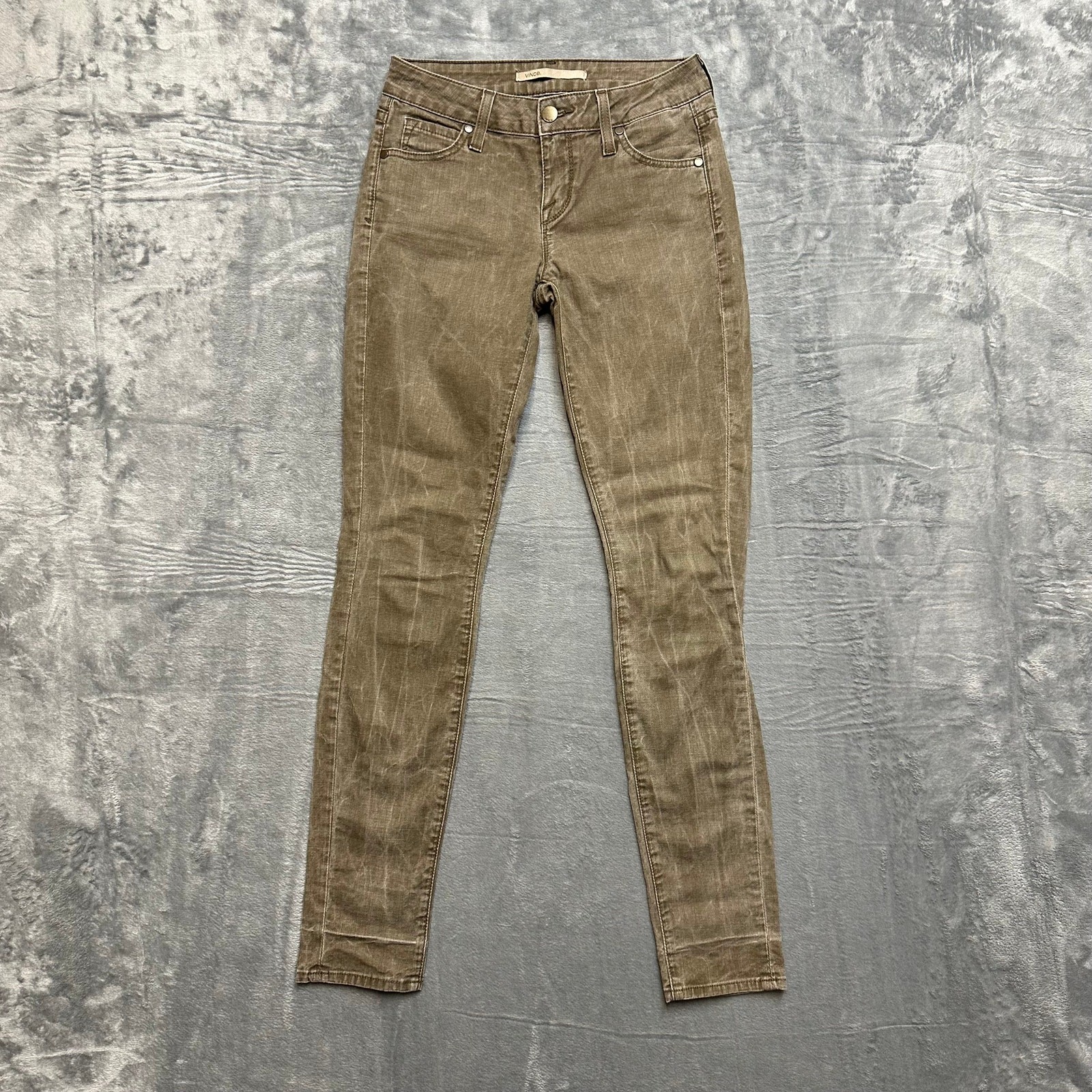 Vince Skinny Jeans Women's Size 25 Brown Denim-image