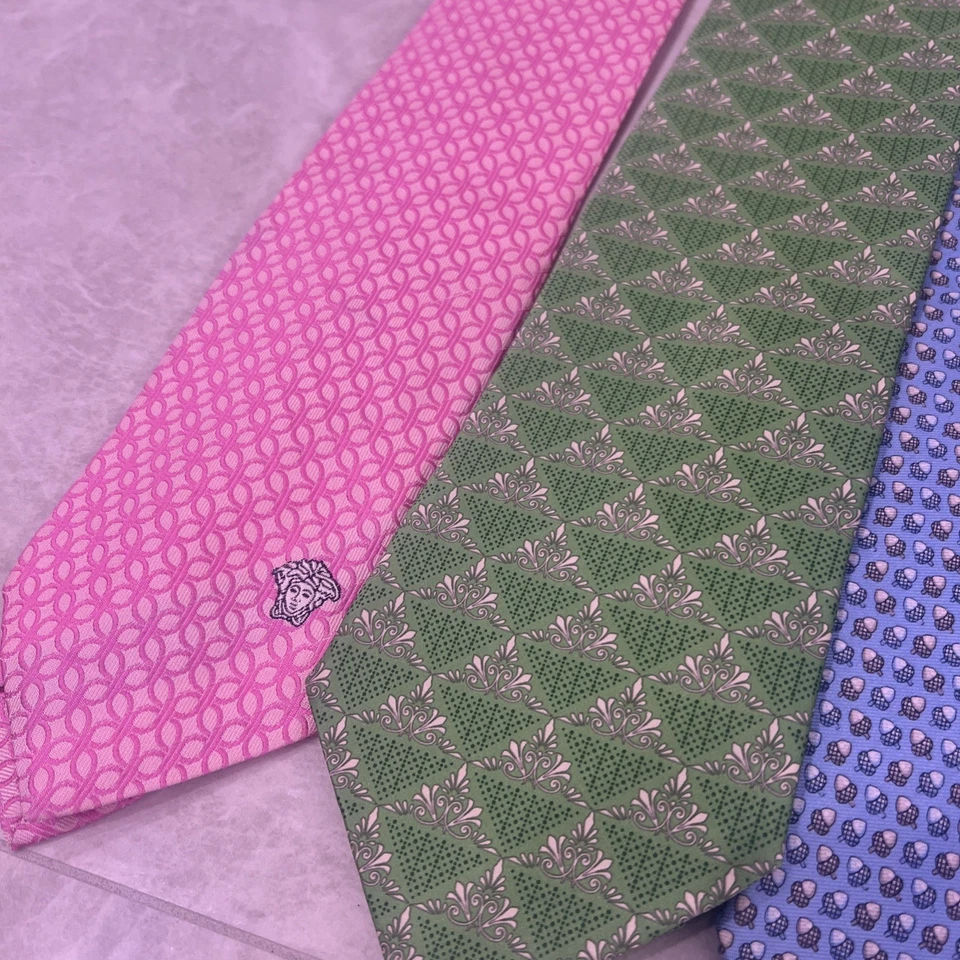 Lote de 5 corbatas Versace para hombre Foto 3 de 4