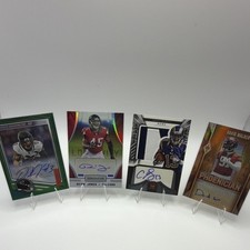 4 NFL Auto’s, numbered, patch lot