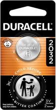 Duracell CR2032 3V Lithium Coin Battery 2 Count for AirTag Key Fob Pack OEM