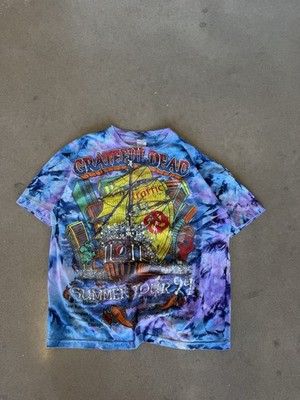 RARE Vintage AOP Grateful Dead Summer Tour 1994 Tie-Dye XL T-Shirt