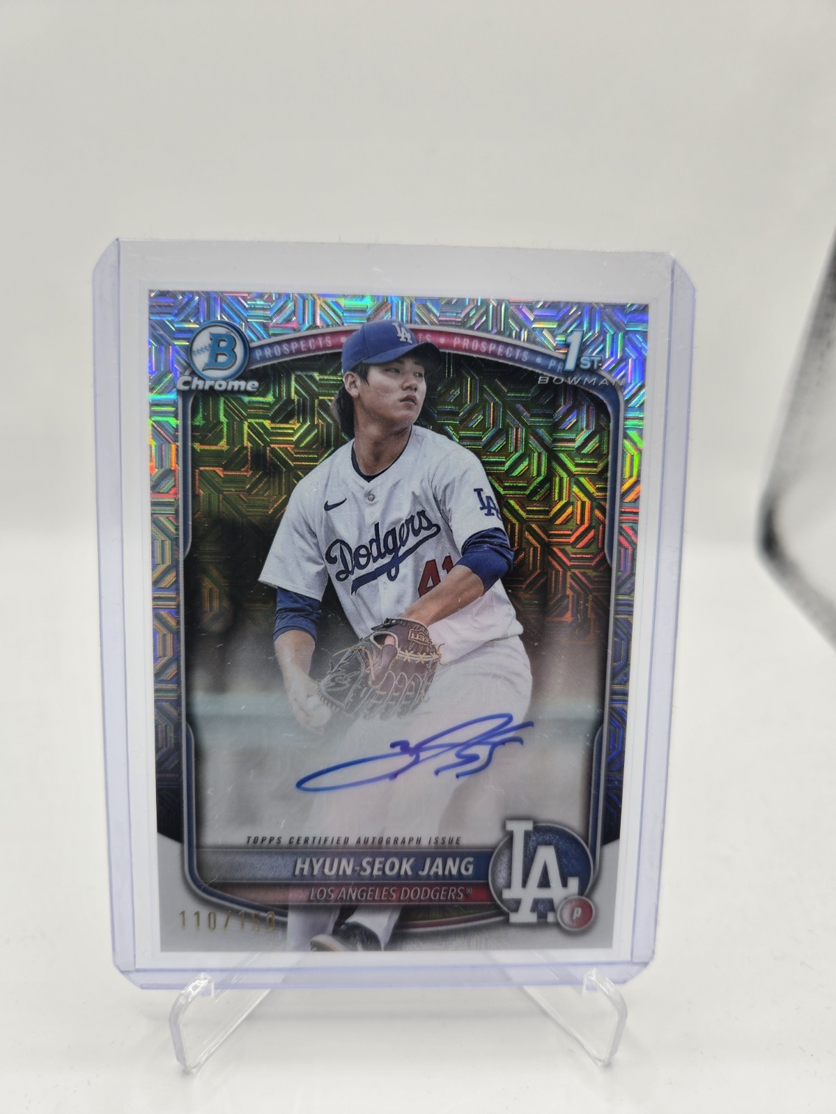 Hyun-Seok Jang 2025 1st Bowman Chrome #CPA-HJ Auto HTA Choice Mojo 110/150