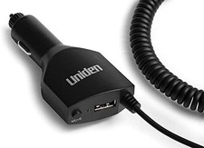 Smart Radar Detector Power Cord with Mute Button USB Charging, 12V DC Adapter