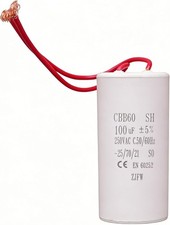 MZB CBB60 SH Capacitor 100 F 250VAC 50/60Hz 2-Wire Start/Run Compressor Cap