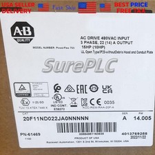 Allen Bradley 20F11ND022JA0NNNNN PowerFlex 753 AC Drive US Free Tax