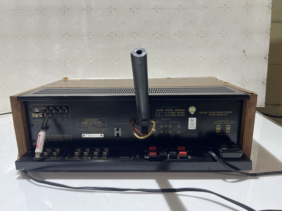 Vintage Pioneer SX-750 AM/FM Stereo Receiver *READ* | eBay