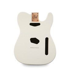 Telecaster Gitarrenkörper - Olympic White Nitro Satin - 2 Stück American Alder