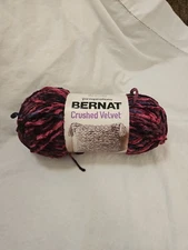 Bernat Crushed Velvet Yarn - Burgundy