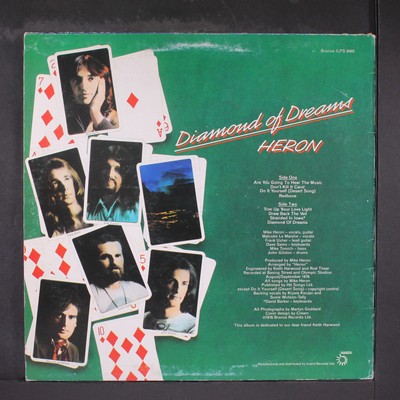 LP Heron Diamond Of Dreams P10422BPROMO 	BRONZE プロモ /00260 HERON: diamond of dreams BRONZE 12