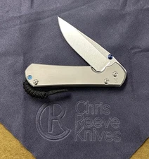 Chris Reeve Large Sebenza 31 Drop Point. L31-1644. Glass Blasted