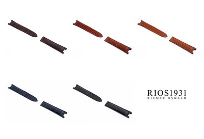 RIOS1931 Versailles - Uhrenarmband aus Alligatorenleder (350) - 5 Farben