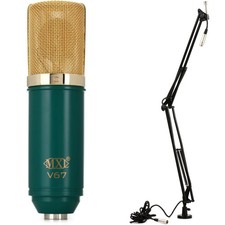MXL V67G Large-diaphragm Condenser Microphone Bundle with Desktop Boom Stand and