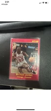 1990 Michael Jordan Star Co Promo Red Border Card /1000 Rare W/ Levin letter Wow