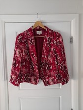Papaya Weekend Pink Mix Blazer Jacket Size 16 Uk Short