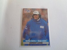 1991 Pro Set - Wayne Fontes #153 Detroit Lions NFL Football Card