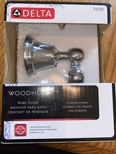Delta Woodhurst 73235 Bath Robe  Towel Hook Chrome Finish NEW free shipping