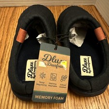 Deluxe By Dearfoams Memory Foam Kids Slippers 11/12