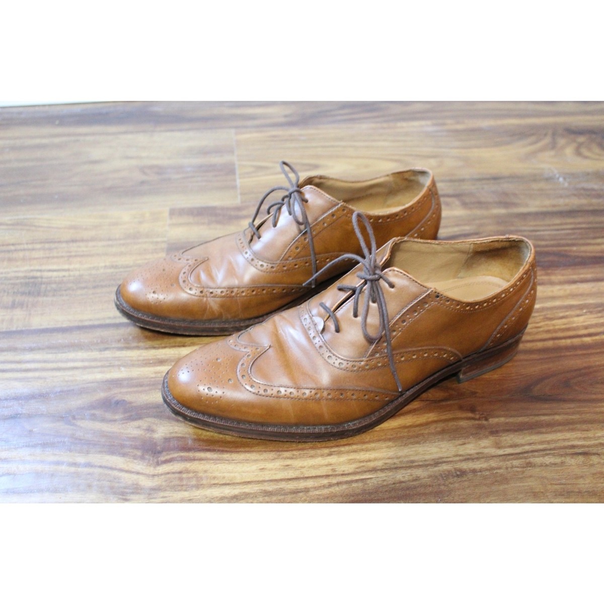 Men's Cole Haan Grandos Tan Oxford Wingtip Shoes Size