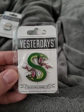 THE SERPENTS ENAMEL PIN BY YESTERDAYS CO.