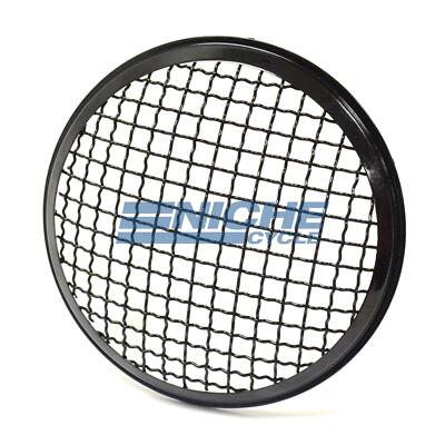 Gloss Black 5.75'' 5-3/4'' Steel Motorcycle Headlight Mesh Grill Cover Guard