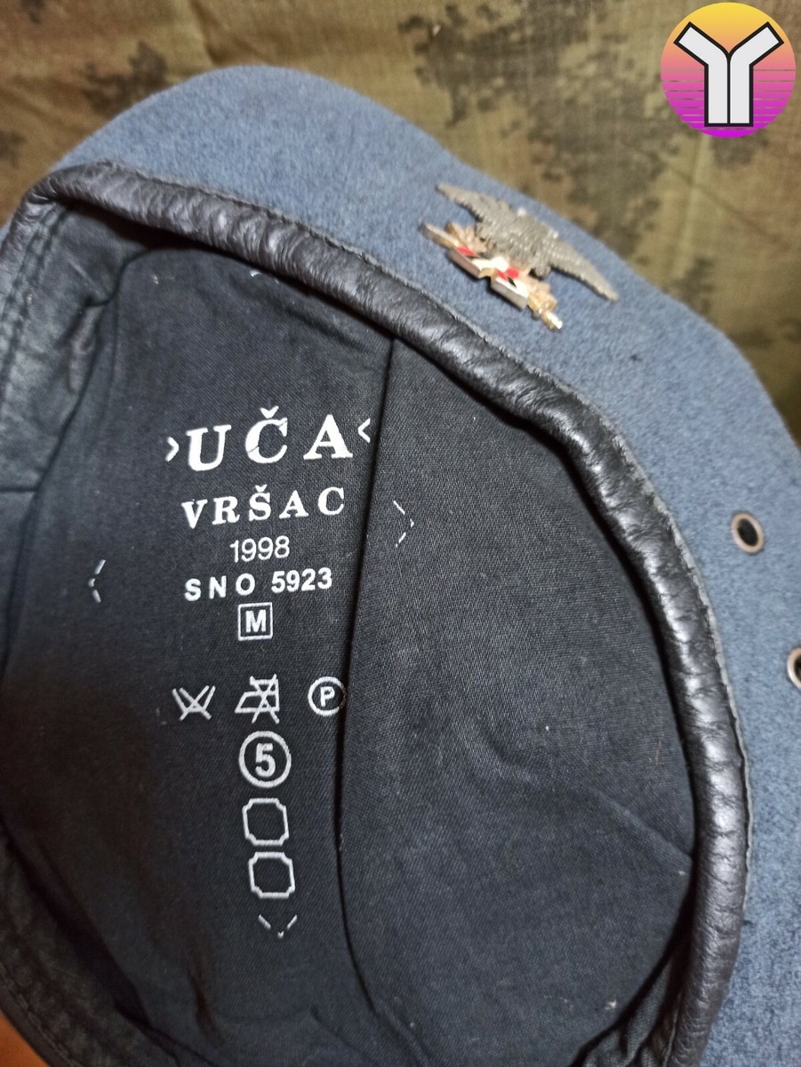 Vintage Beret Montgomeri UCA - VRSAC made in Yugoslavia Navy Blue Beret Yugoslav JNA Naval Infantry Brigade Beret | eBay main image 3