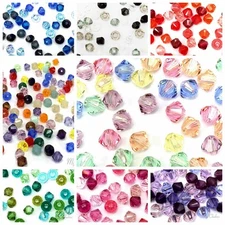 50 Swarovski 5328 Crystal XILION Bicone Beads Assorted Mixed *Pick Size & Color