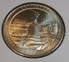 2011 Gettysburg VA P America the Beautiful Quarter - BU - Uncirculated
