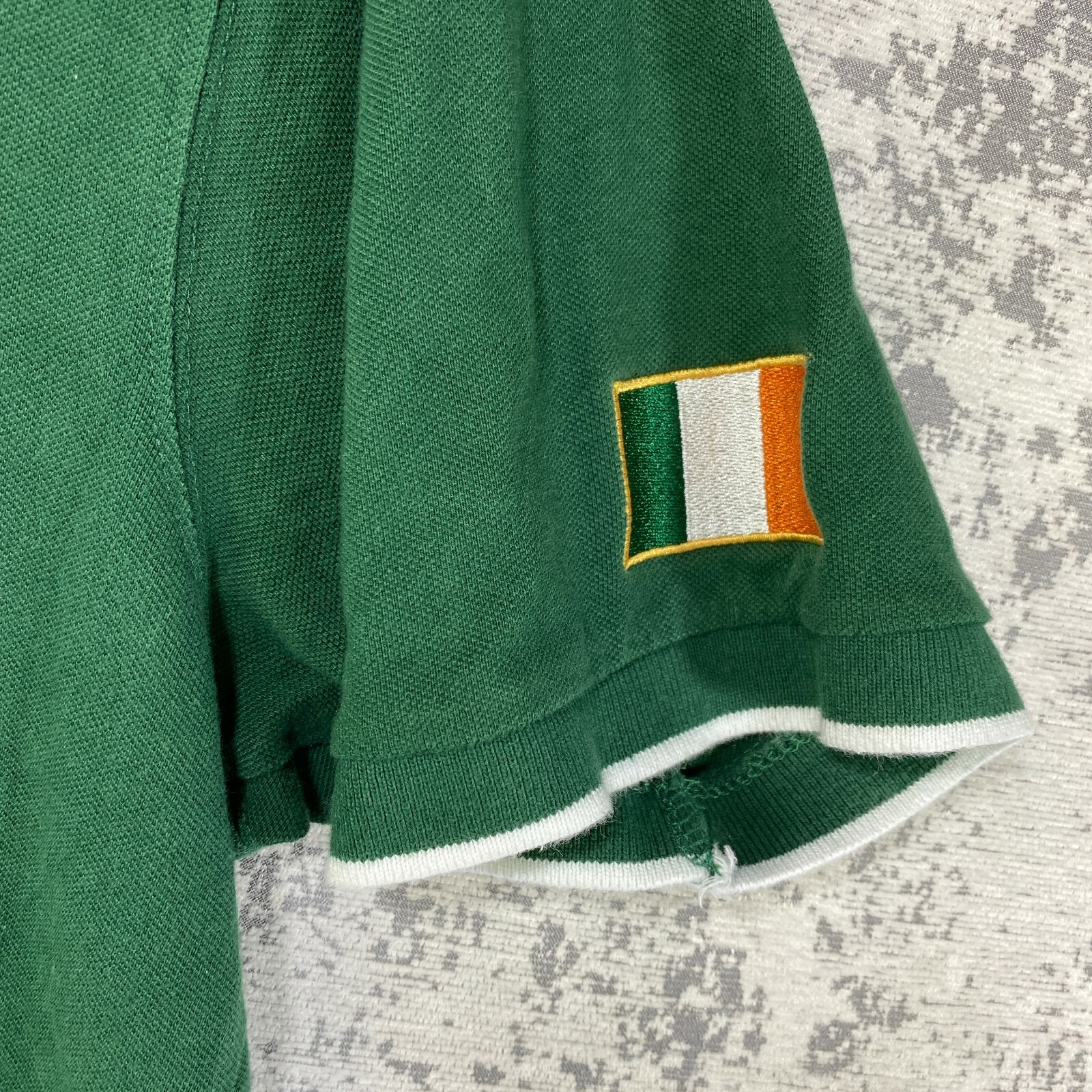 Retro Irish Heritage Collection Rugby Polo Shirt Mens… Gem