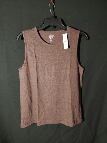 J.Crew Women Linen muscle tank Color Deep Chocolate Size XS Item AW586 |  eBay