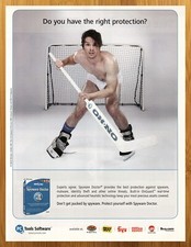 2006 PC Tools Spyware Doctor Print Ad/Poster Computer Hockey Funny Wall Art 00's