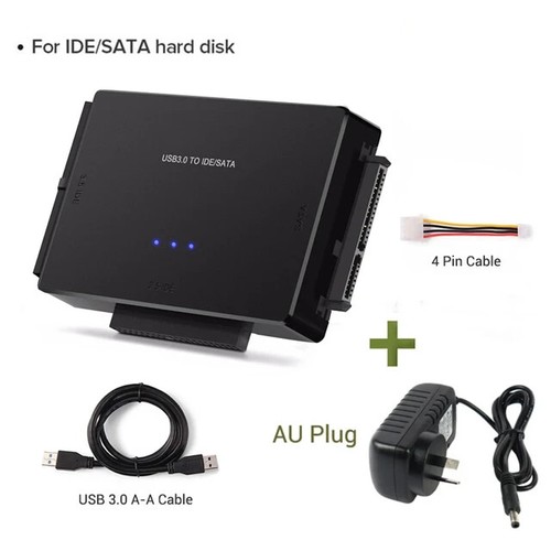 USB 3.0 zu SATA IDE Festplatte Adapter Konverter Kabel für 3,5 2,5 Zoll HDD/SSD D - Bild 10 von 10