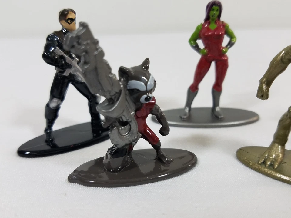 Marvel Nano Metalfigs MiniFiguras DieCast Metal Lote de 5 Figuras Groot Rocket Foto 3 de 4