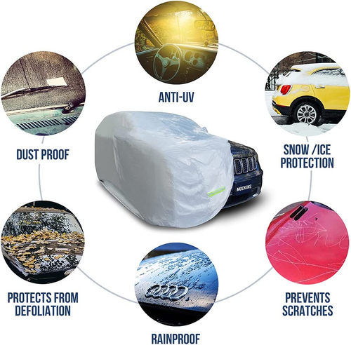All-Weather Waterproof SUV Car Cover - Windproof & Reflective Protection - Picture 2 of 12