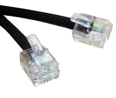 Waytex Telefon-Verlängerungskabel RJ11 Auf RJ11, 5 Meter, Beige – Praktisch Für Festnetz & DSL