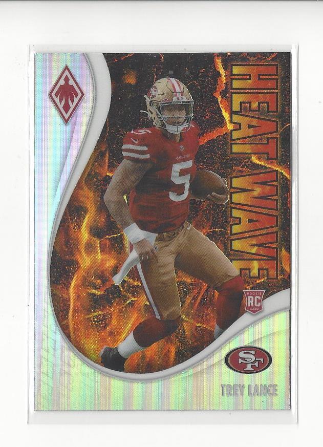 2021 Panini Phoenix Heat Wave #15 Trey Lance RC Rookie 49ers Cowboys