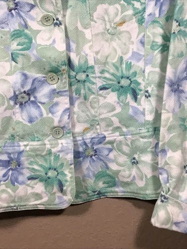 Lemon Grass Studio Jacket Womens Sz XL Tapestry Floral Vtg 90s Artsy Boho Chic 6 - Picture 8 of 13