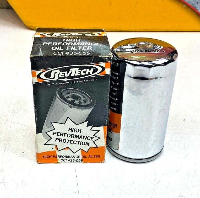 Filtro de aceite de alto rendimiento🔥Harley Touring Softail Dyna Sportster cromado Foto 4 de 4