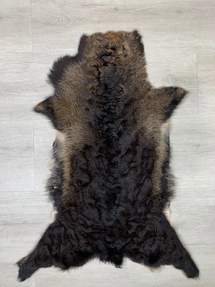 Alfombra de piel de oveja tibetana piel de cordero genuina colores naturales reales cubierta de asiento  Foto 4 de 4