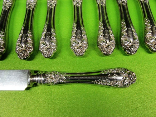 Rose By Wallace Sterling Silver Flatware. 42 Pieces. | eBay